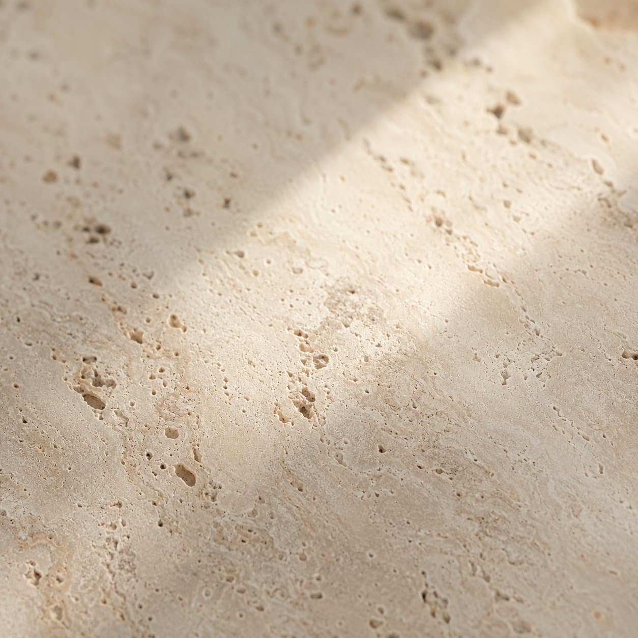 Travertine stone in close detail